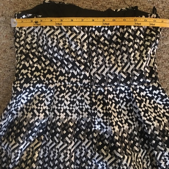 Anthropologie Eva Franco Strapless Dress Metallic - Picture 6 of 7